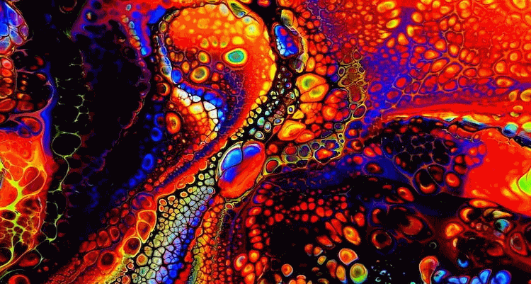 Psychedelische reis visuals